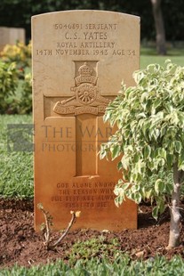 BEIRUT WAR CEMETERY - YATES, CHARLES STANLEY